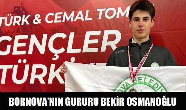 Bornova’nın gururu Bekir Osmanoğlu: Genç taekwondocu Türkiye ikincisi