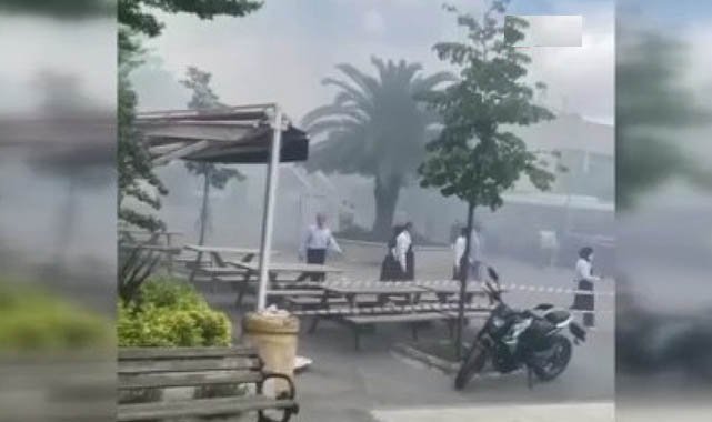 Çapa Tıp Fakültesi'nde korkutan yangın