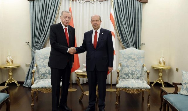 Cumhurbaşkanı Erdoğan, Tatar ile baş başa görüştü