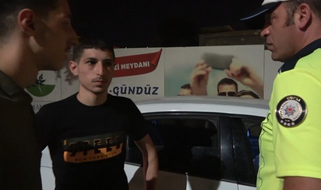 Drift yapmaktan ehliyetine el konulmuştu...Polislerle böyle pazarlık yaptı