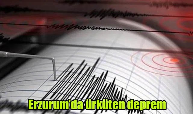 Erzurum'da ürküten deprem