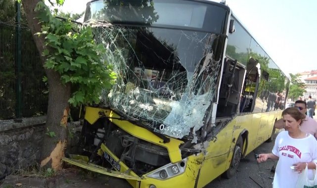 Feci kaza: Cip ile İETT otobüsü çarpıştı