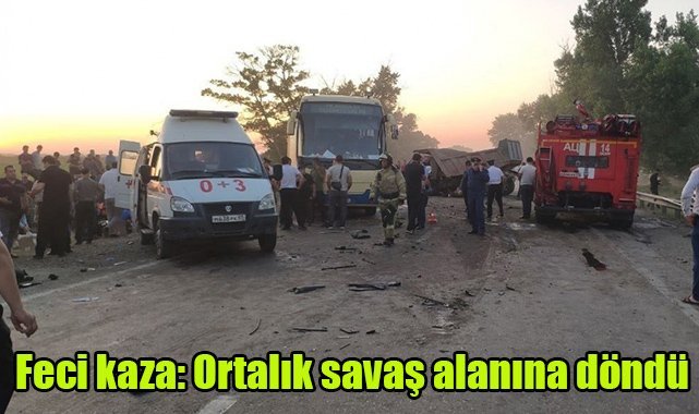 Feci kaza: Ortalık savaş alanına döndü