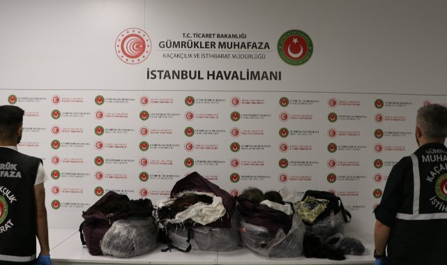 Havalimanında 93 kilo insan saçı ele geçirildi