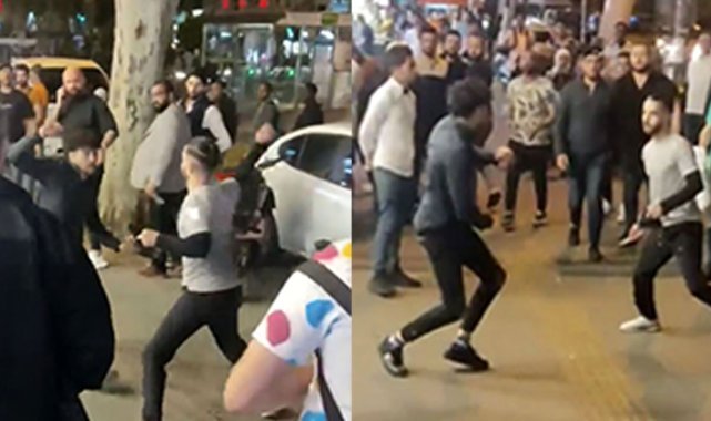 İstanbul'da 'kılıç kalkan oyunu' gibi bıçaklı kavga