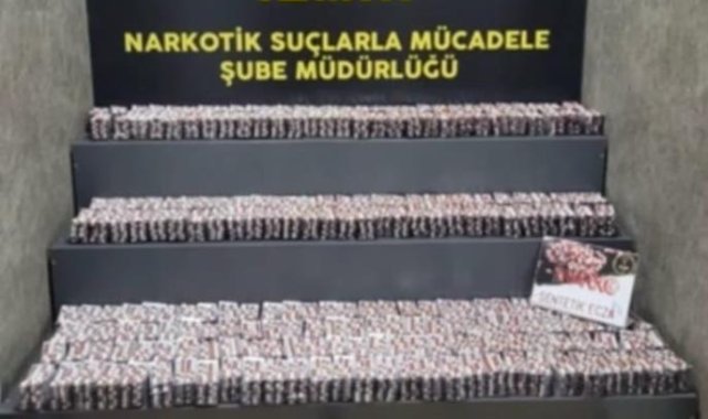İzmir’de binlerce sentetik ecza maddesi ele geçirildi