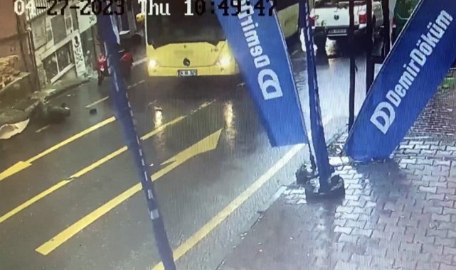 Kağıthane'de forklift kazası