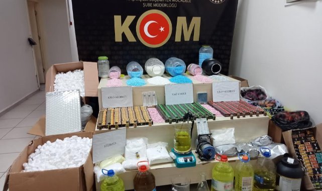 Kedi ve köpek maması ambalajında sahte vücut geliştirme ilaçları ele geçirildi