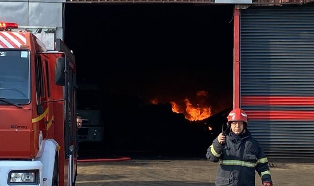 Kocaeli'de fabrika yangını