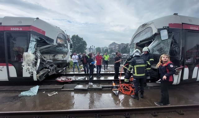 Samsun'da tramvay kazası