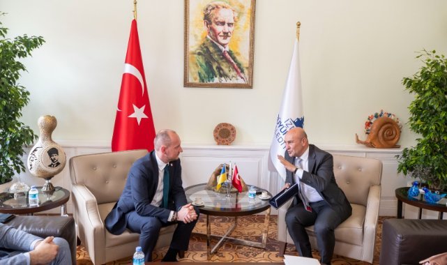 Soyer Ukrayna’nın İstanbul Başkonsolosu Nedilskyi’i ağırladı