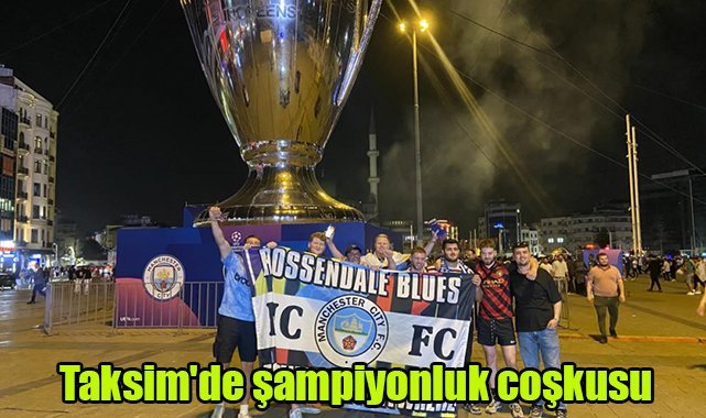 Taksim'de şampiyonluk coşkusu