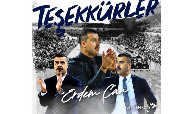 Türk Telekom Basketbol Takımı, Başantrenör Erdem Can ile yollarını ayırdı