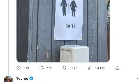 Ünlü tatil merkezi Çeşme’deki 50 TL’lik tuvalet ücreti gündem oldu