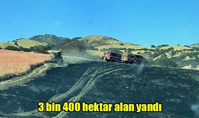 3 bin 400 hektar alan yandı