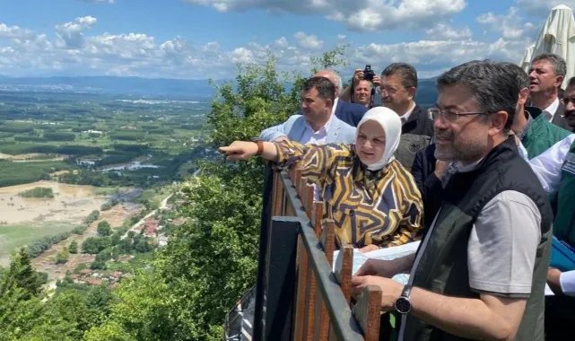 Bakan Yumaklı sel bölgesinde