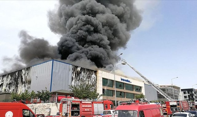 Başkentte fabrika yangını