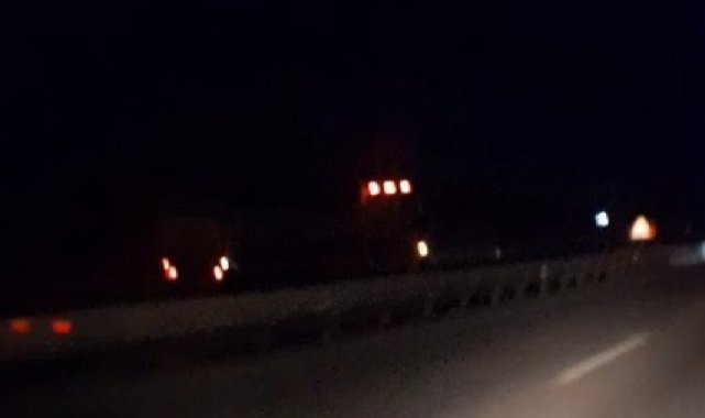 Edirne'de ters yönde giden tır trafiği tehlikeye attı
