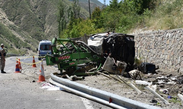 Erzurum’da feci kaza