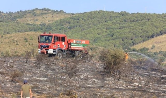 Güzelbahçe'deki yangında izmarit iddiası
