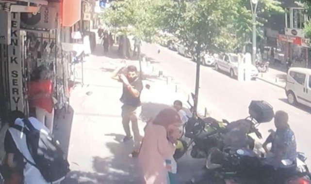 İstanbul’da akıl almaz olay: Başlarına taş yağdı