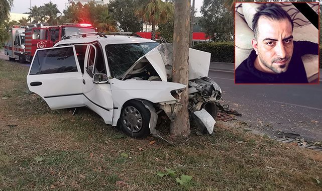 İzmir'de feci kaza: Ağaca çarpan sürücü hayatını kaybetti