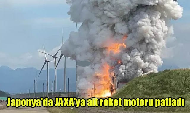 Japonya'da JAXA'ya ait roket motoru patladı
