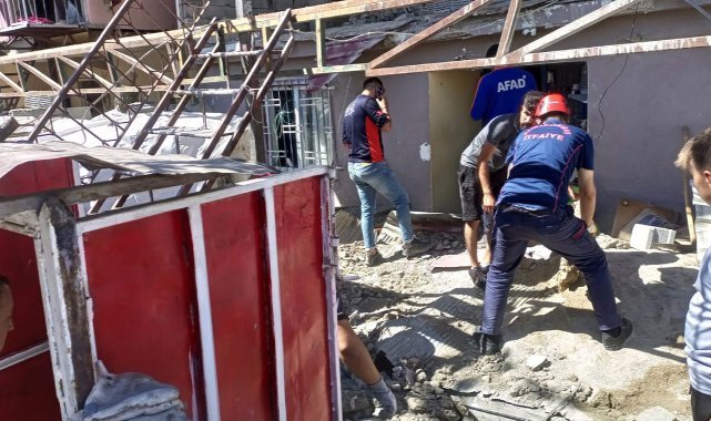 Kahramanmaraş’ta inşaatta göçük
