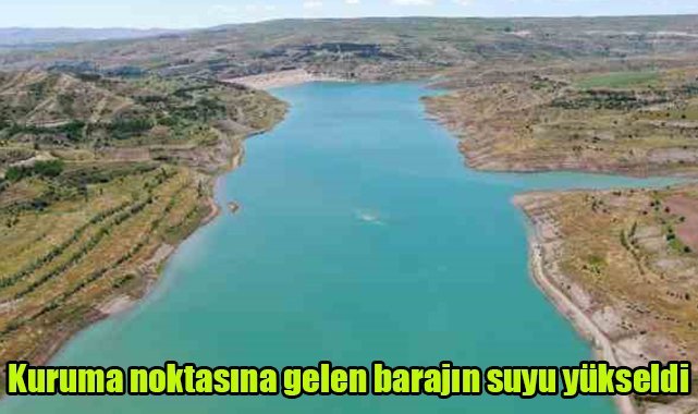 Kuruma noktasına gelen barajın suyu yükseldi