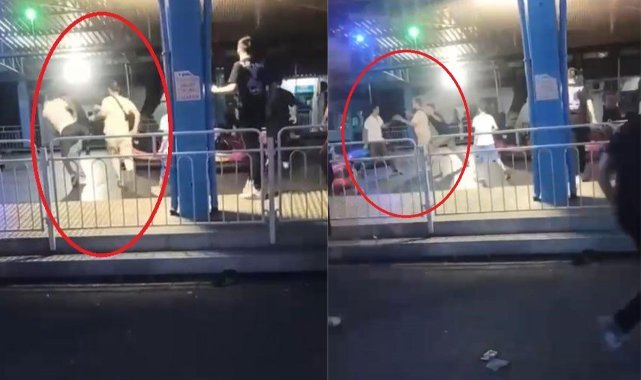 Lunaparkta tekme tokat kavga
