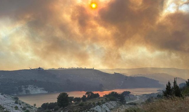 Manisa’daki yangına müdahale devam ediyor