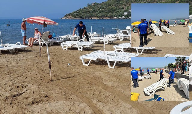 Menderes'te zabıtadan sahil denetimi
