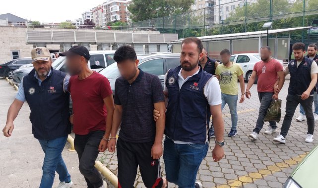 Samsun'da DEAŞ şüphelisi 5 kişi adliyeye sevk edildi