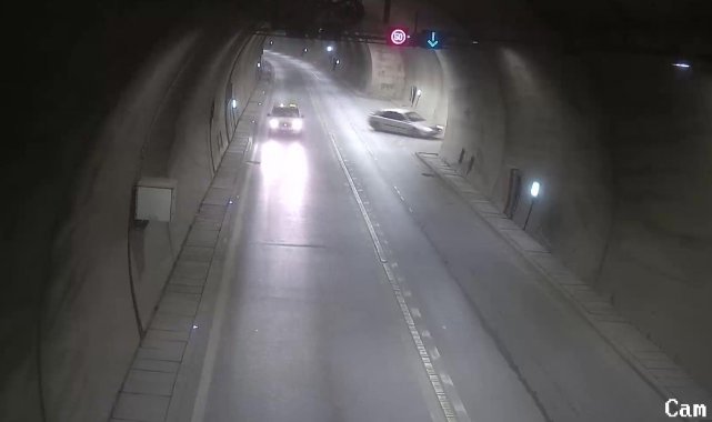 Tünelde sollama yaparken tünel duvarına çarptı