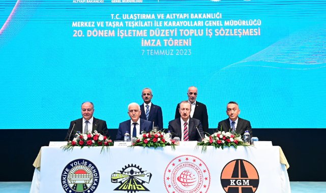 Ulaştırma Bakanlığı 20. Dönem Toplu İş Sözleşmeleri'nde imzalar atıldı