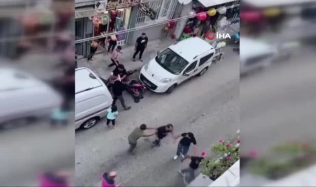 ’Yan baktın’ meselesinde sokak ringe döndü, yumruklar havada uçuştu