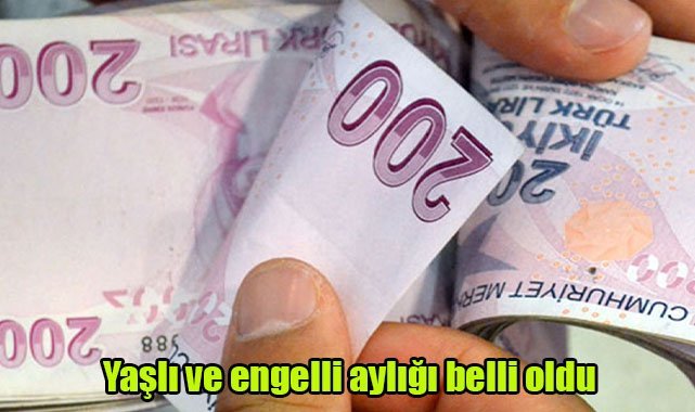 Yaşlı ve engelli aylığı belli oldu