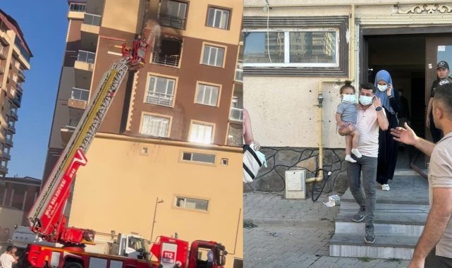 13 katlı binada korkutan yangın