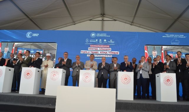 Cumhurbaşkanı Erdoğan startı verdi, Kahramanmaraş’ta ilk temeller atıldı