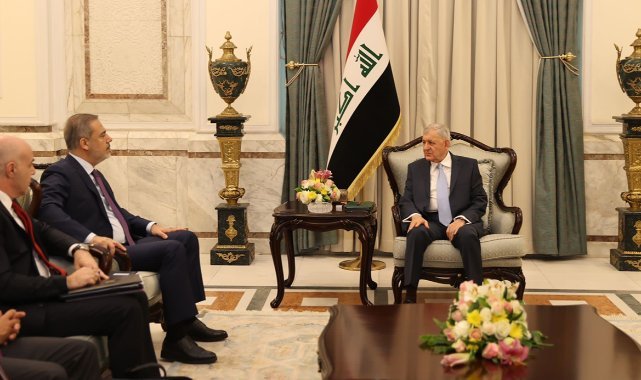 Dışişleri Bakanı Fidan, Irak Cumhurbaşkanı Reşit ile görüştü