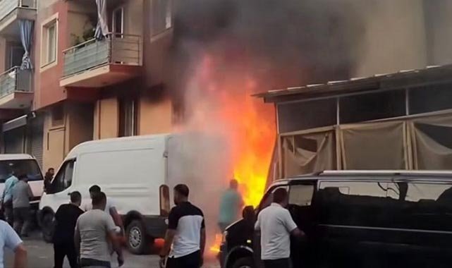 Gıda deposunda korkutan yangın