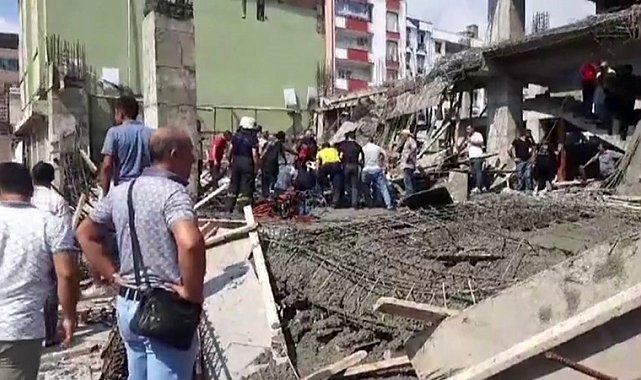 İnşaatta göçük meydana geldi