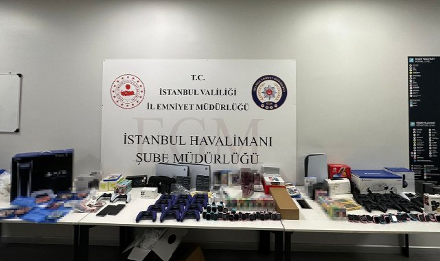 İstanbul Havalimanı’nda 1 milyon lira değerinde kaçakçılık operasyonu