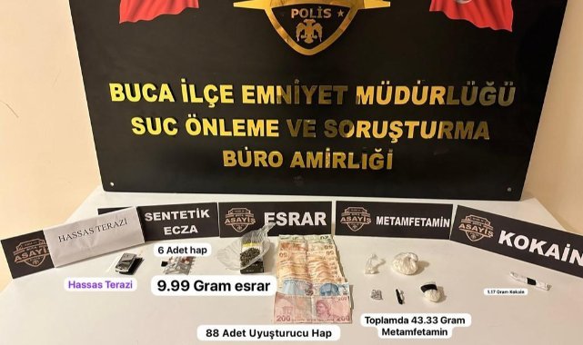 İzmir'de zehir evine operasyon: Çok sayıda uyuşturucu ele geçirildi