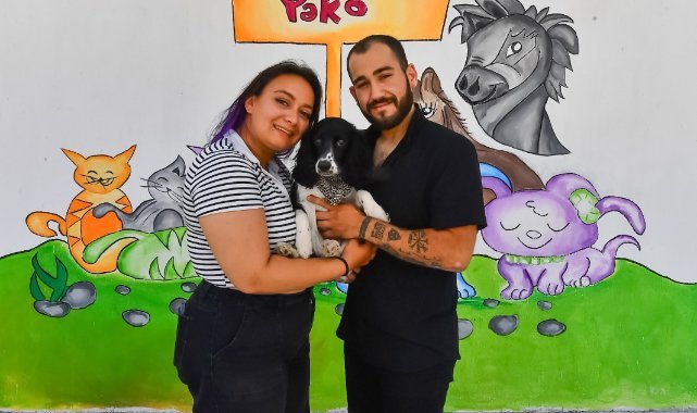 İzmirli gençler Hatay’dan gelen depremzede köpeği sahiplendi