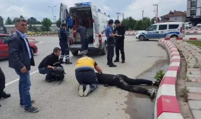 Köpeğe çarpmamak için dalçıktan düştü