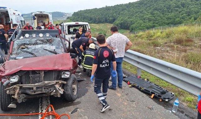 Kuzey Marmara Otoyolu’nda feci kaza