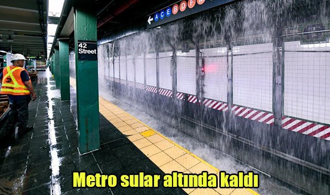 Metro sular altında kaldı