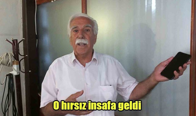 O hırsız insafa geldi