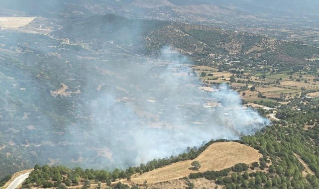 Ödemiş'teki orman yangını kontrol altında